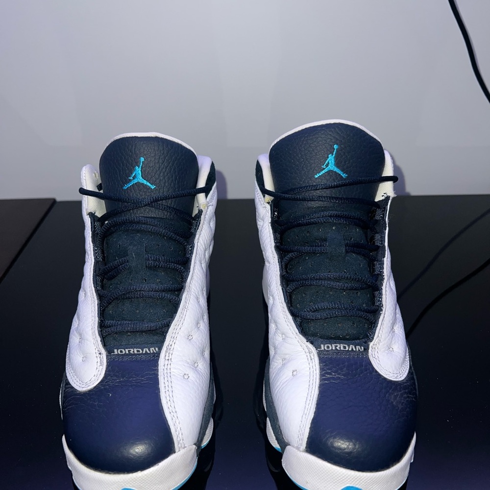 Jordan Sneakers in Dark Blue and White